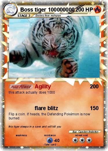 Pokemon Boss tiger 100000000