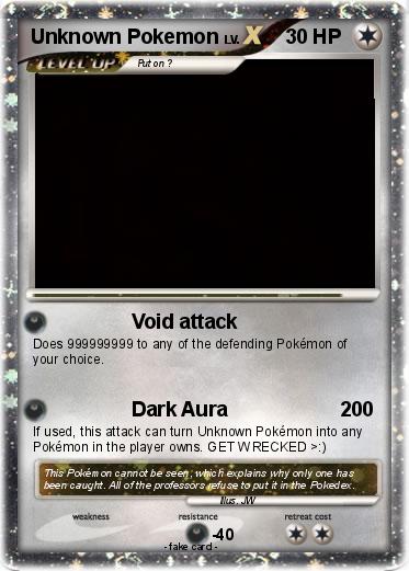 Pokemon Unknown Pokemon