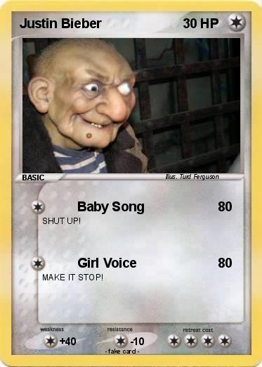 Pokemon Justin Bieber