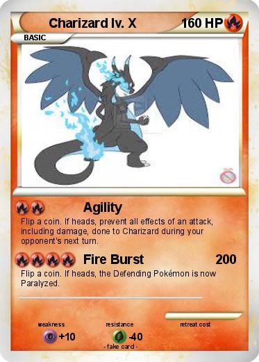 Pokemon Charizard lv. X