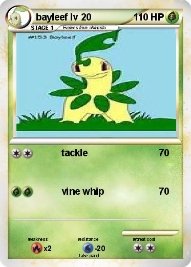 Pokemon bayleef lv 20