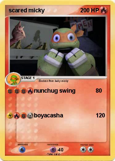 Pokemon scared micky