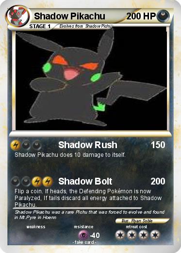 Pokemon Shadow Pikachu