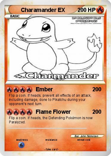 Pokemon Charamander EX