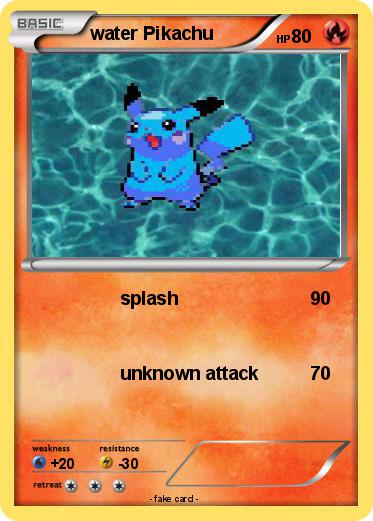 Pokemon water Pikachu
