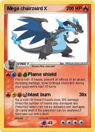 Pokemon Mega chairzaird X