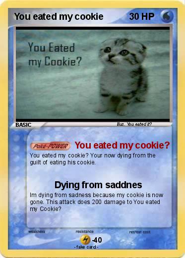 Pokemon You eated my cookie