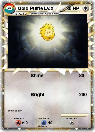 Pokemon Gold Puffle Lv.X