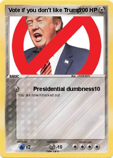 Pokemon Vote if you don't like Trump