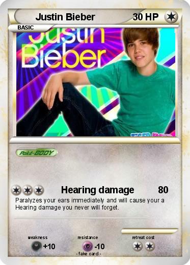 Pokemon Justin Bieber