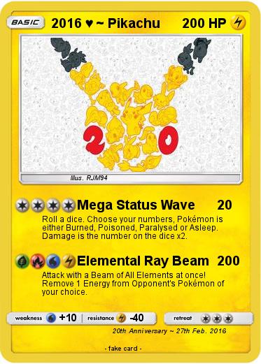 Pokemon 2016 ♥ ~ Pikachu