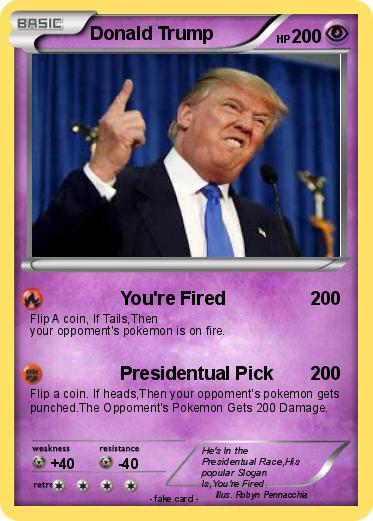 Pokemon Donald Trump