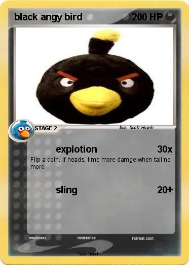 Pokemon black angy bird