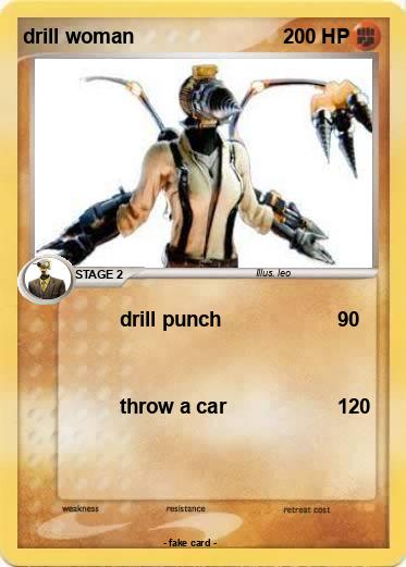 Pokemon drill woman