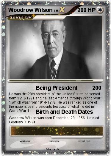 Pokemon Woodrow Wilson