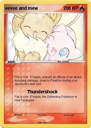 Pokemon eevee and mew