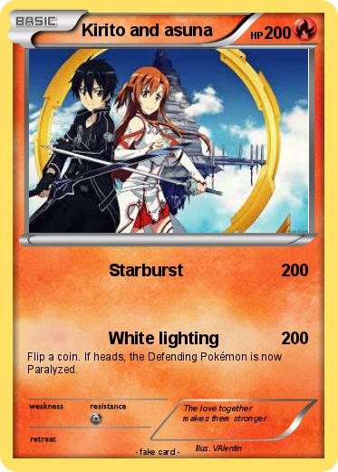 Pokemon Kirito and asuna