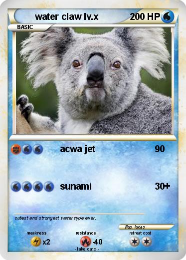 Pokemon water claw lv.x
