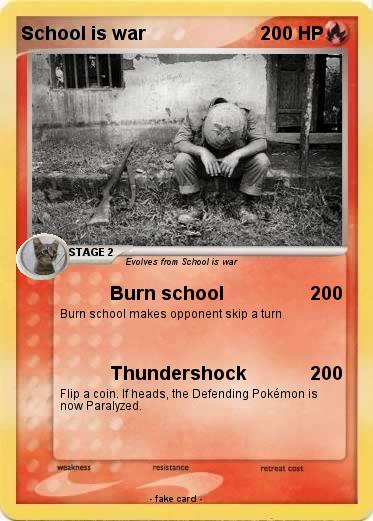Pokemon School is war