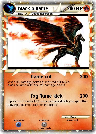 Pokemon black o flame