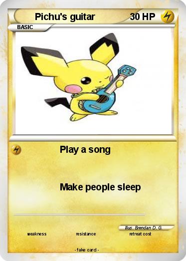 Pokemon Pichu's guitar