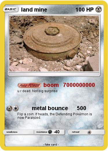Pokemon land mine