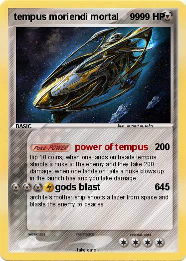Pokemon tempus moriendi mortal