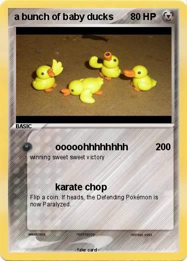 Pokemon a bunch of baby ducks