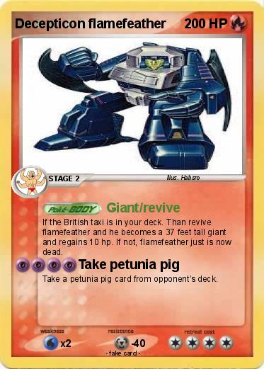 Pokemon Decepticon flamefeather