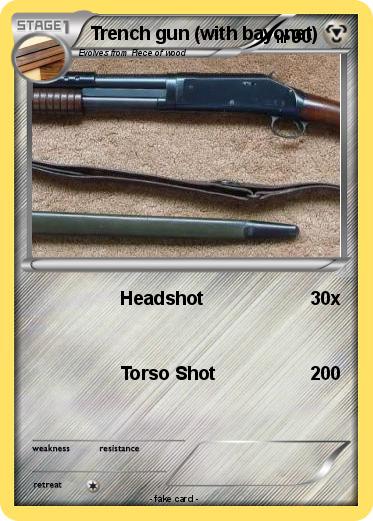Pokemon Trench gun (with bayonet)