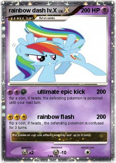 Pokemon rainbow dash lv.X