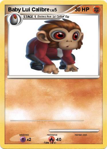 Pokemon Baby Lui Calibre