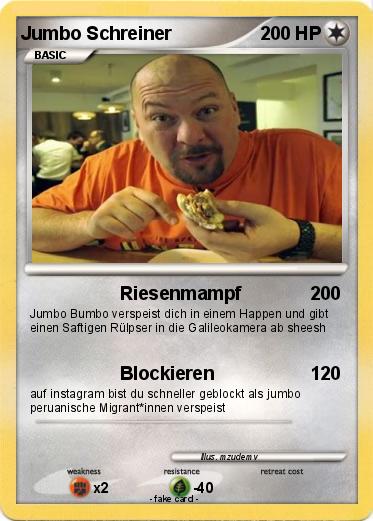 Pokemon Jumbo Schreiner