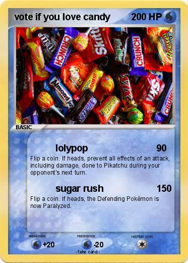 Pokemon vote if you love candy