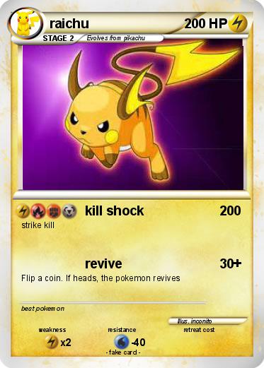 Pokemon raichu