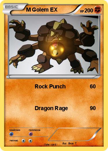Pokemon M Golem EX