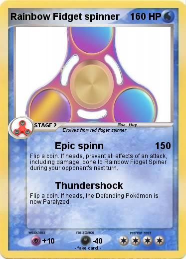 Pokemon Rainbow Fidget spinner