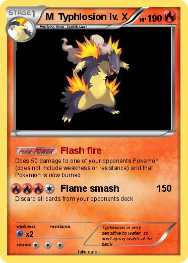 Pokemon M  Typhlosion lv. X