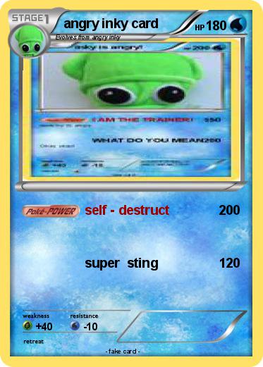 Pokemon angry inky card