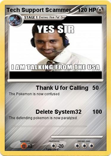 Pokemon Tech Support Scammer