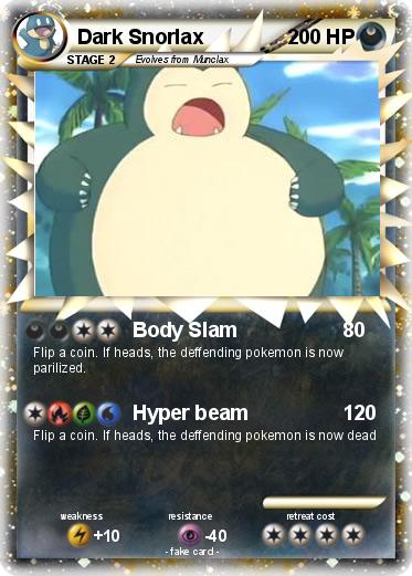 Pokemon Dark Snorlax