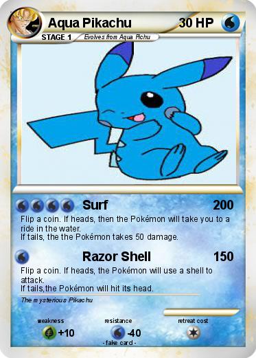 Pokemon Aqua Pikachu