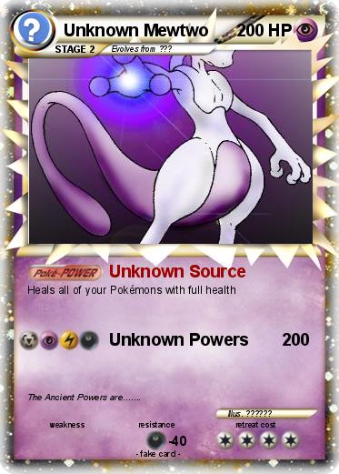 Pokemon Unknown Mewtwo