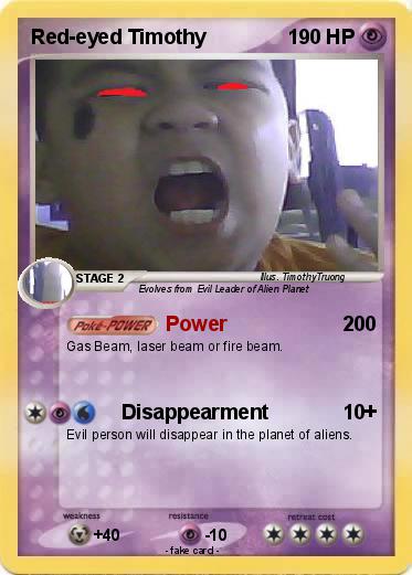 Pokemon Red-eyed Timothy