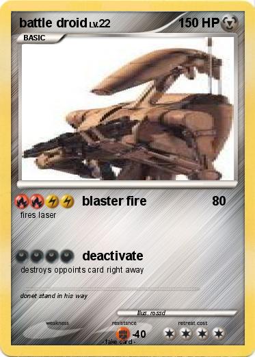 Pokemon battle droid