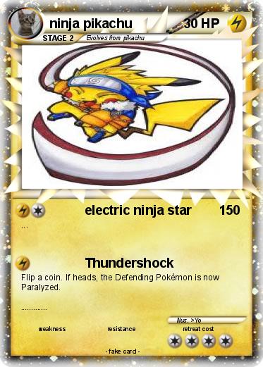 Pokemon ninja pikachu