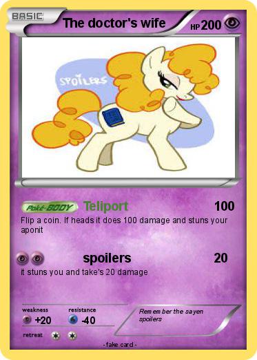 Pokemon The doctor's wife
