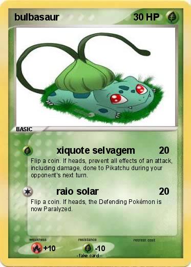 Pokemon bulbasaur