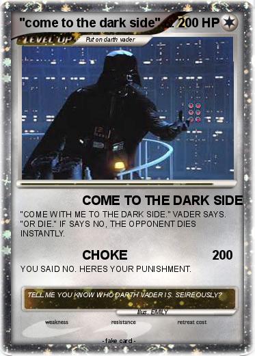Pokemon "come to the dark side"