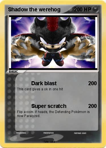 Pokemon Shadow the werehog